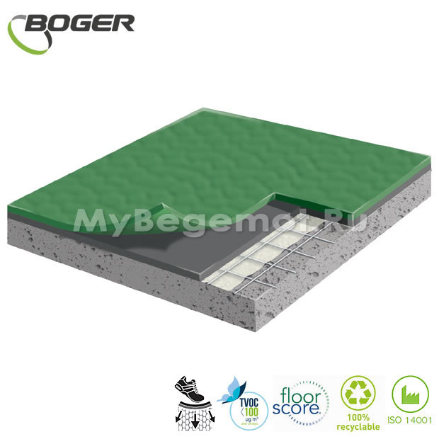 Спортивный линолеум Boger Multipurpose Flooring BG-52110 4.5 мм