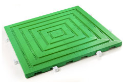 Пластиковая уличная модульная плитка ECOPLAST, зеленая
