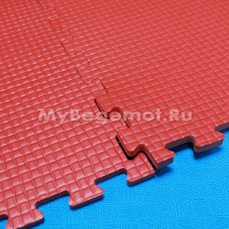 Мягкий пол, коврики-пазлы (мелкий пазл) 50х50x1 см, красные