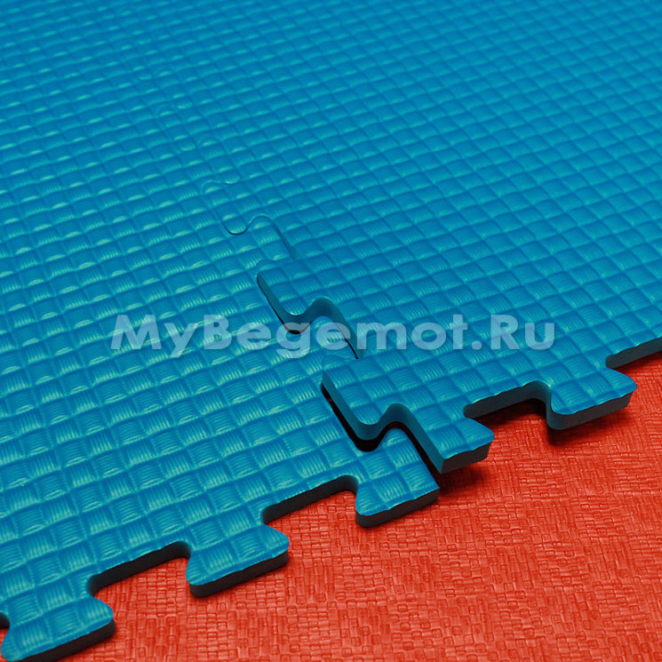 Мягкий пол, коврики-пазлы (мелкий пазл) 50х50x1 см, синие