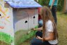 Детский картонный домик-раскраска "Я в домике"